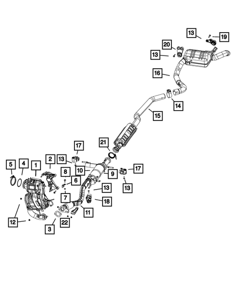Exhaust System for 2020 Jeep Cherokee #3