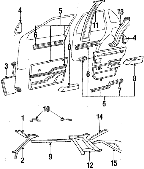 Interior Trim for 1986 Ford Tempo #0