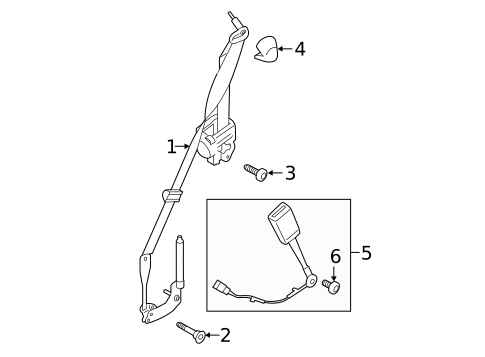 Front Seat Belts for 2020 Ford Mustang #0