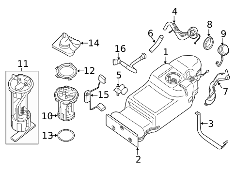 Fuel System Components for 2012 Nissan Frontier #0