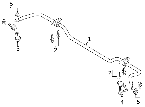Stabilizer Bar & Components for 2019 Volvo XC90 #1