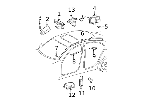 Air Bag Components for 2009 Mercedes-Benz E 63 AMG® #0