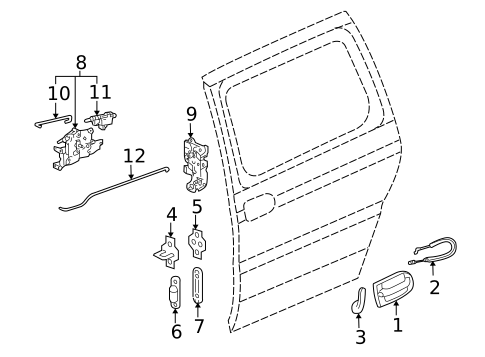 Rear Door for 2007 Saturn Relay #0