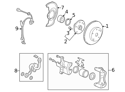 Front Brakes for 2001 Honda CR-V #0