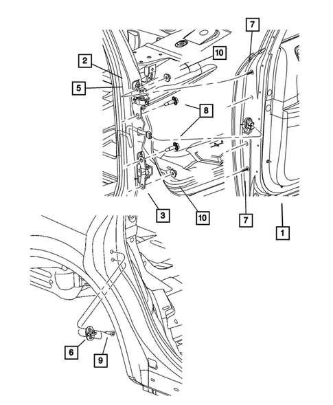 Rear Door for 2009 Dodge Charger #1