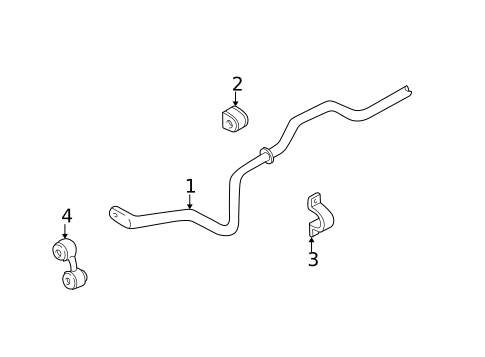 Stabilizer Bar & Components for 2000 Audi A6 Quattro #1