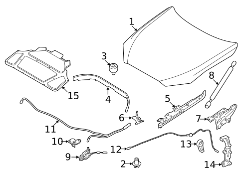 Hood & Components for 2023 BMW i4 #0