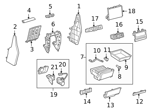 Front Console for 2010 Lexus LS600h #1