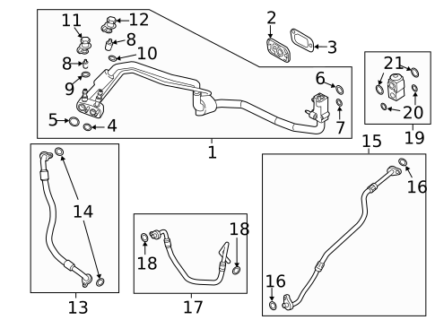 Condenser, Compressor & Lines for 2022 Volvo XC60 #0