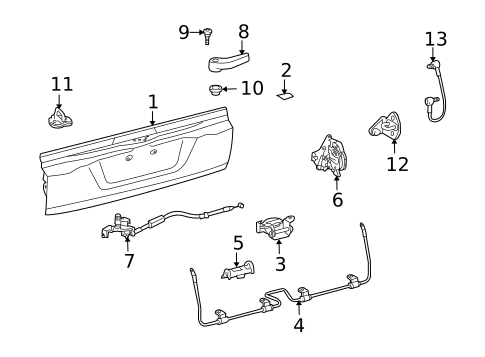 Gate & Hardware for 2009 Toyota Land Cruiser #0