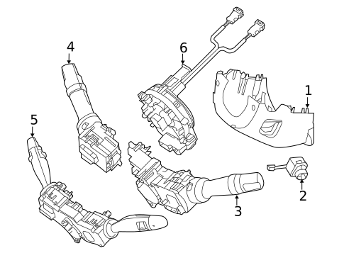 Shroud, Switches & Levers for 2014 Kia Cadenza #0