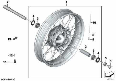 Spoke Wheel for 2019 BMW-Motorrad R nineT Urban G/S #0