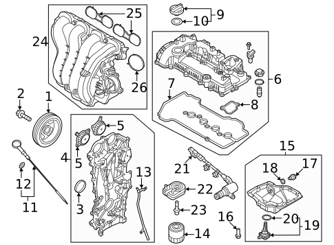 Engine Parts for 2023 Kia Niro #0