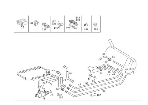 Fuel Lines for 1993 Mercedes-Benz 500E #0