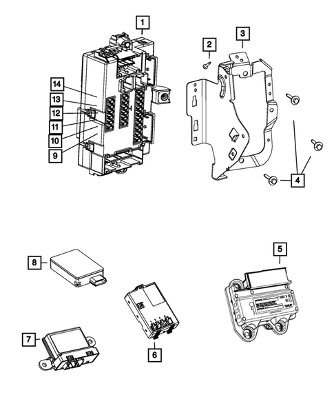 Keys, Modules and Engine Controllers for 2013 Dodge Dart #1