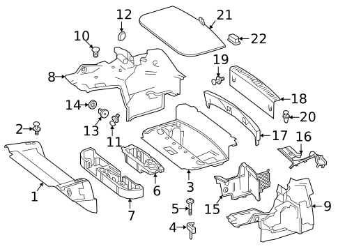Interior Trim - Rear Body for 2001 Mercedes-Benz CL500 #2