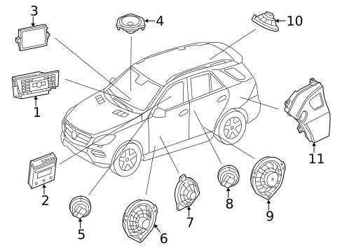 Sound System for 2014 Mercedes-Benz SLK250 #1