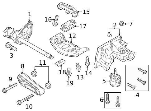 Engine & Trans Mounting for 2011 Porsche Panamera #1