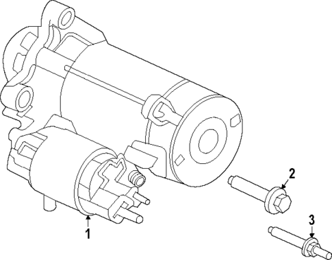 Starter for 2024 Ford F-250 Super Duty #1