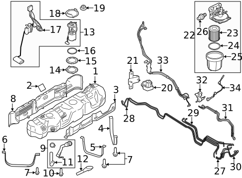 Fuel System Components for 2019 Ford Transit-150 #0