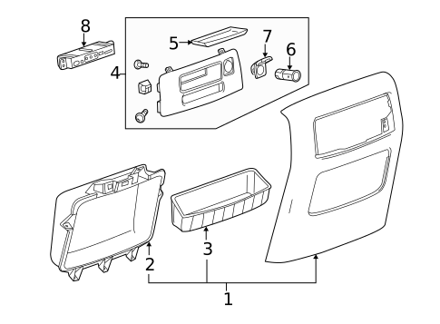 Center Console for 2016 Chevrolet Silverado 1500 #5