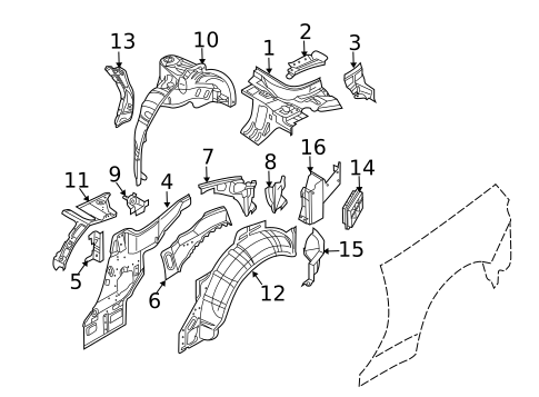 Inner Structure for 2008 Nissan 350Z #1