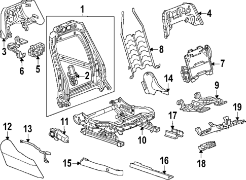 Passenger Seat Components for 2025 Cadillac OPTIQ #3