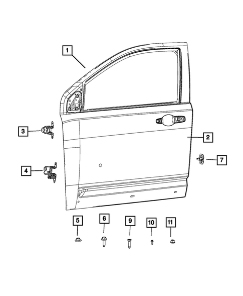 Front Door for 2017 Jeep Compass #3