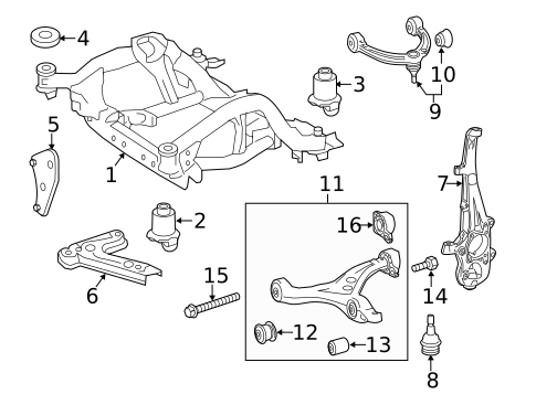 Suspension Components for 2015 Mercedes-Benz ML 400 #1