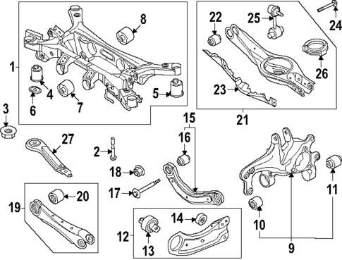Rear Suspension for 2025 Hyundai Sonata #0