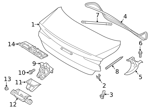 Lid & Components for 2025 Volvo S60 #0