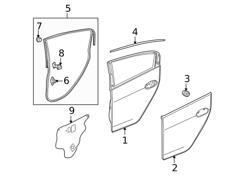Door & Components for 2012 Honda Insight #1