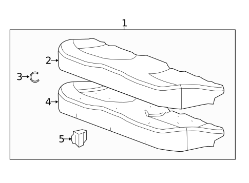 Rear Seat Components for 2016 Buick LaCrosse #2
