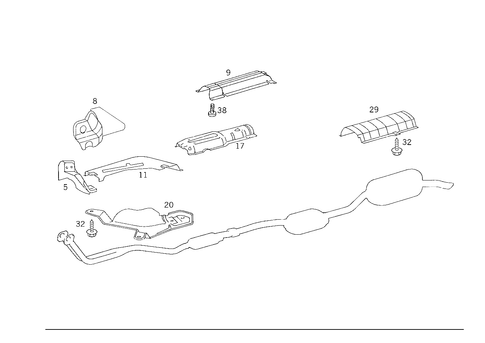 Screening Plates for 1988 Mercedes-Benz 260E #1