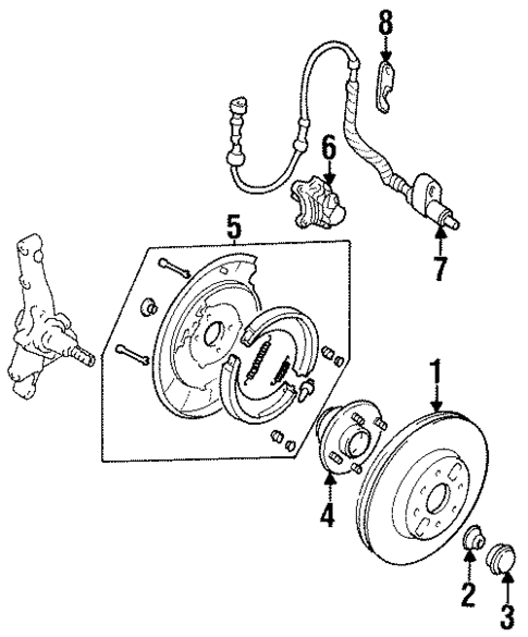 Rear Brakes for 1996 Kia Sephia #0