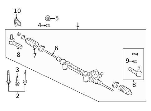 Steering Gear & Linkage for 2019 Lexus LX570 #0