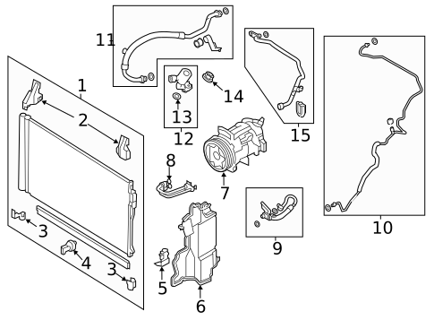 Evaporator & Heater Components for 2019 INFINITI Q50 #2
