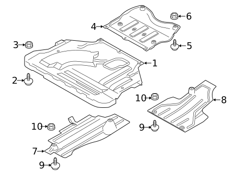 Splash Shields for 2018 Lincoln MKC #1
