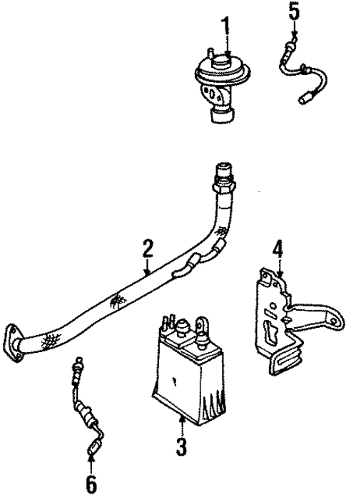 Emission Components for 2000 Ford Escort #0