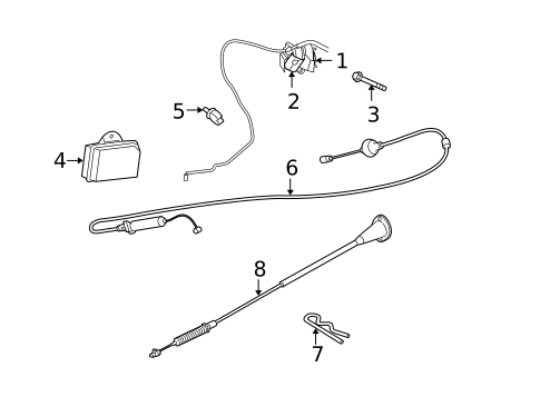 Fuel System Components for 2007 Jeep Commander #1