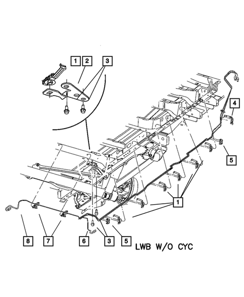 Brake Lines and Hoses for 2005 Dodge Caravan #3
