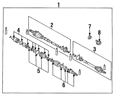 Axle Shaft for 1988 Nissan Pulsar NX #0