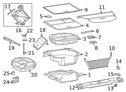 Interior Trim - Rear Body for 2015 Jeep Cherokee #0