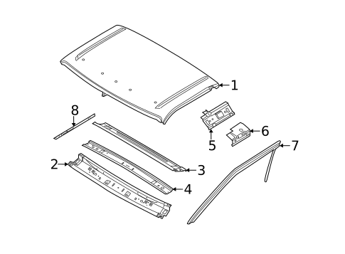 Roof & Components for 2012 Ford F-350 Super Duty #1