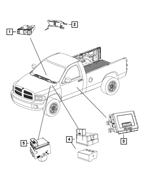 Keys, Modules and Engine Controllers for 2017 Ram 2500 #3
