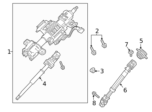 Steering Column Assembly for 2015 Ford Expedition #2