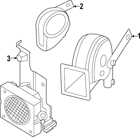 Horn for 2023 Nissan ARIYA #0