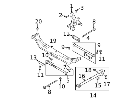 Rear Suspension for 2006 Hyundai Tiburon #0