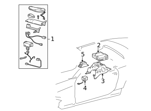 Electrical Components for 2004 Mercedes-Benz SL55 AMG #1