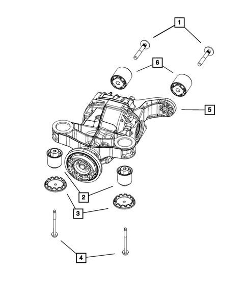 Rear Axle: Housing, Differential and Vent for 2022 Dodge Charger #1